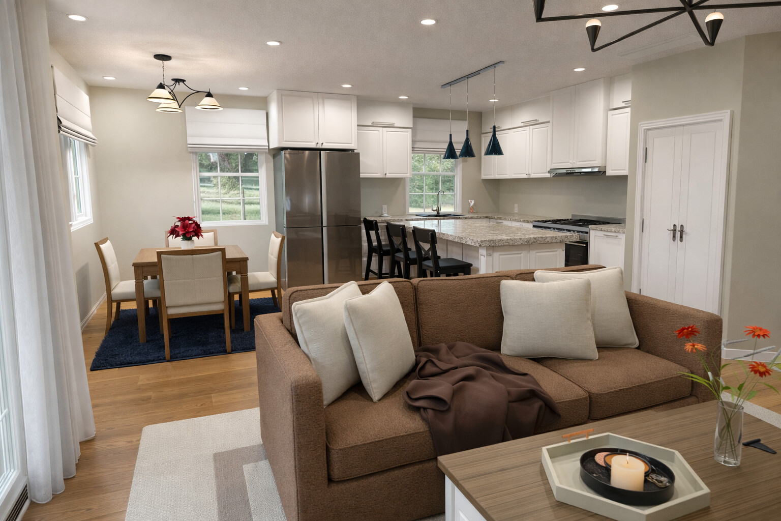 Visualization gallery - Spacious Modern Duplex House Plan — 6 Bedrooms, 313 m² (3,369 sq ft), 2 Garages