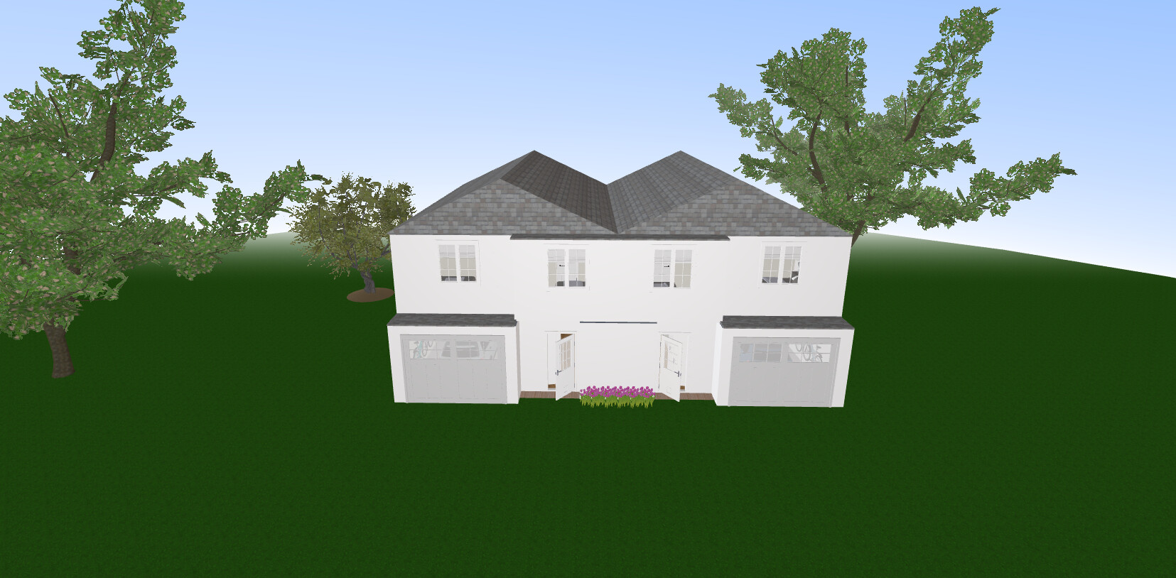 Visualization gallery - Spacious Modern Duplex House Plan — 6 Bedrooms, 313 m² (3,369 sq ft), 2 Garages