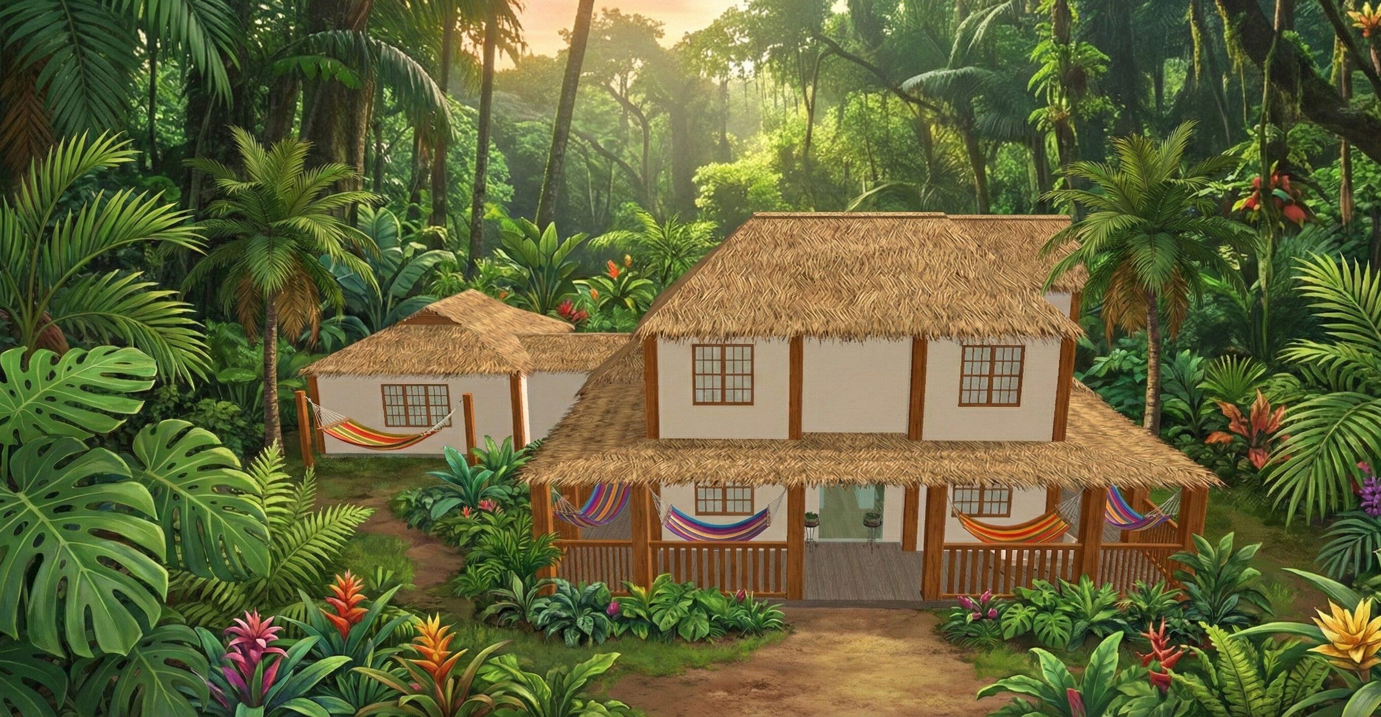 Spacious Dual-Floor House Plan — 4 Bedrooms, 236 m² (2-Car Garage)