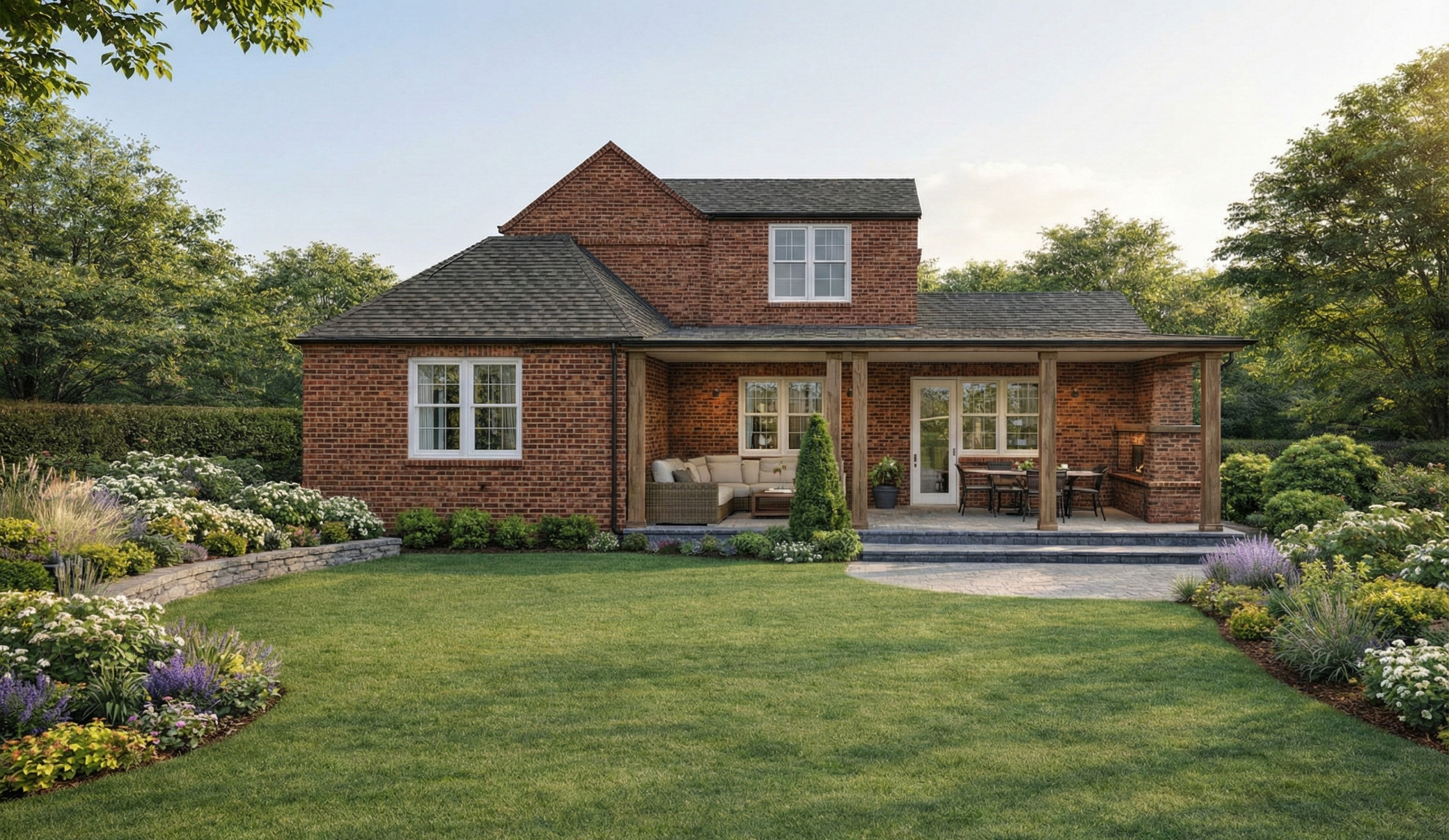 Visualization gallery - Spacious Dual Living House Plan — 3 Beds, 5 Baths, 2 Floors, 3897 sq ft (362 m²), 2-Car Garage