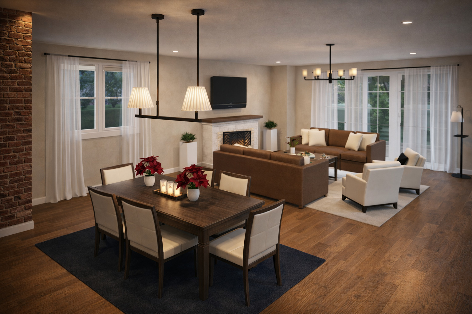 Visualization gallery - Spacious Dual Living House Plan — 3 Beds, 5 Baths, 2 Floors, 3897 sq ft (362 m²), 2-Car Garage