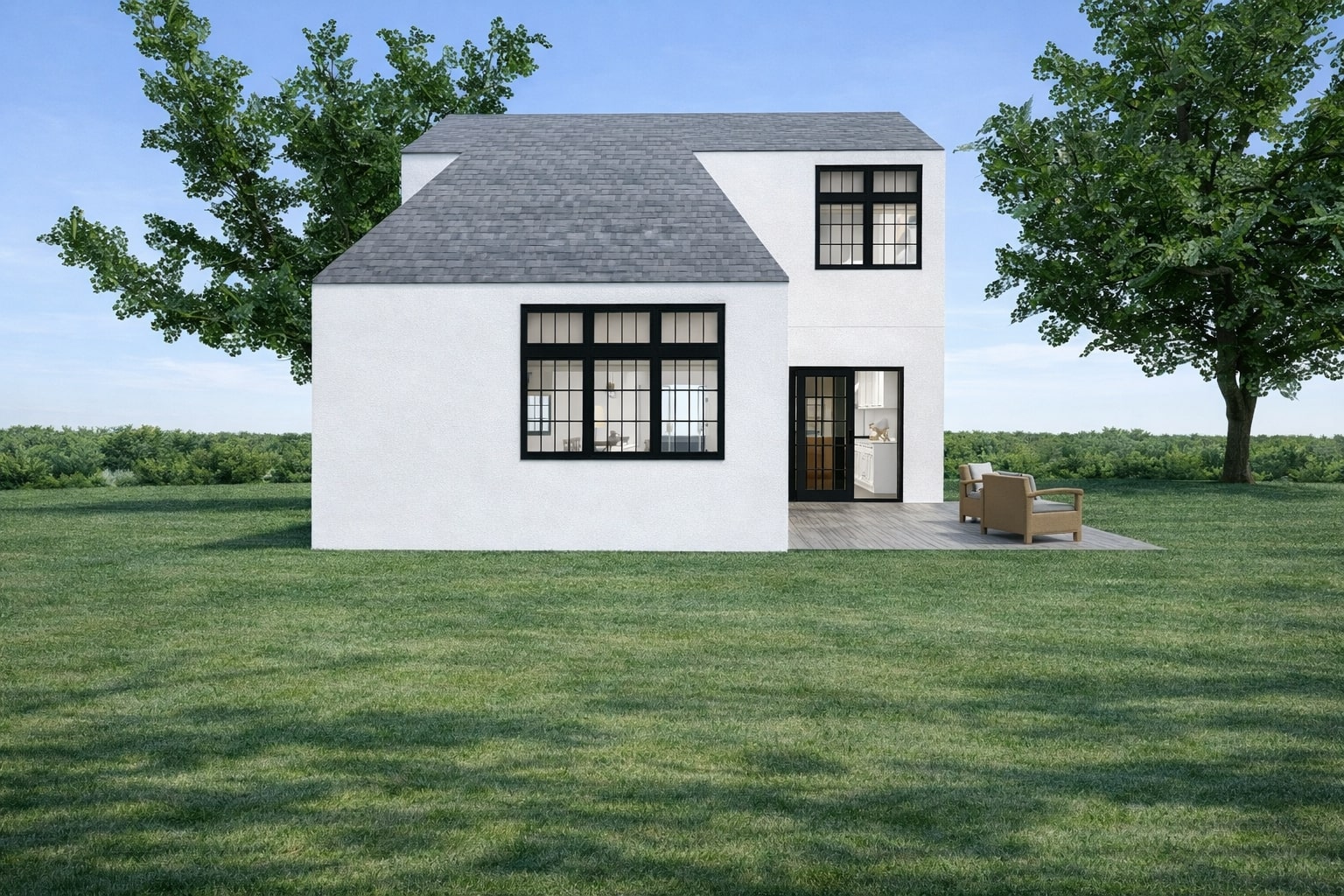 Visualization gallery - Compact 2-Storey Cottage House Plan — 3 Bedrooms, 135 m² (No Garage)