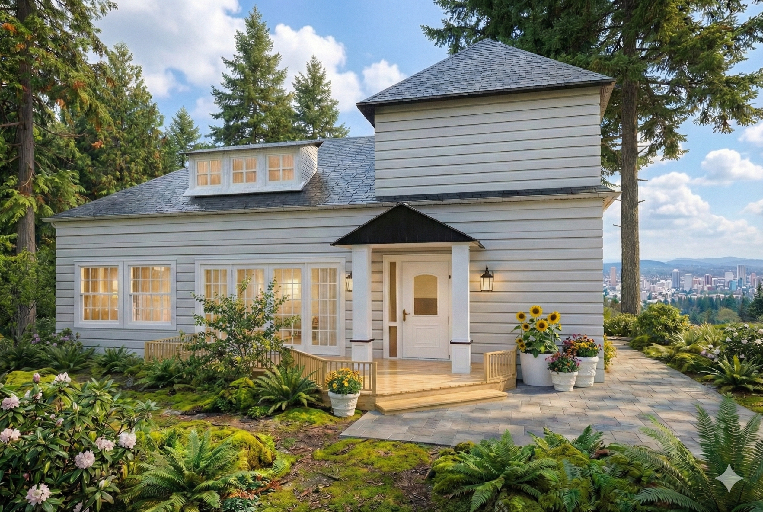 Boho Loft House Blueprint — 2 Beds, 1.5 Baths, 1,098 sq ft (102 m²), Bright Open Living