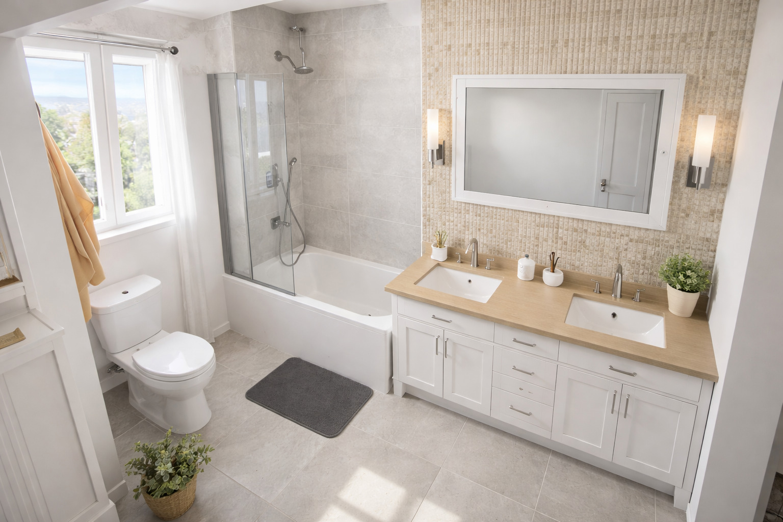 Visualization gallery - Boho Loft House Blueprint — 2 Beds, 1.5 Baths, 1,098 sq ft (102 m²), Bright Open Living