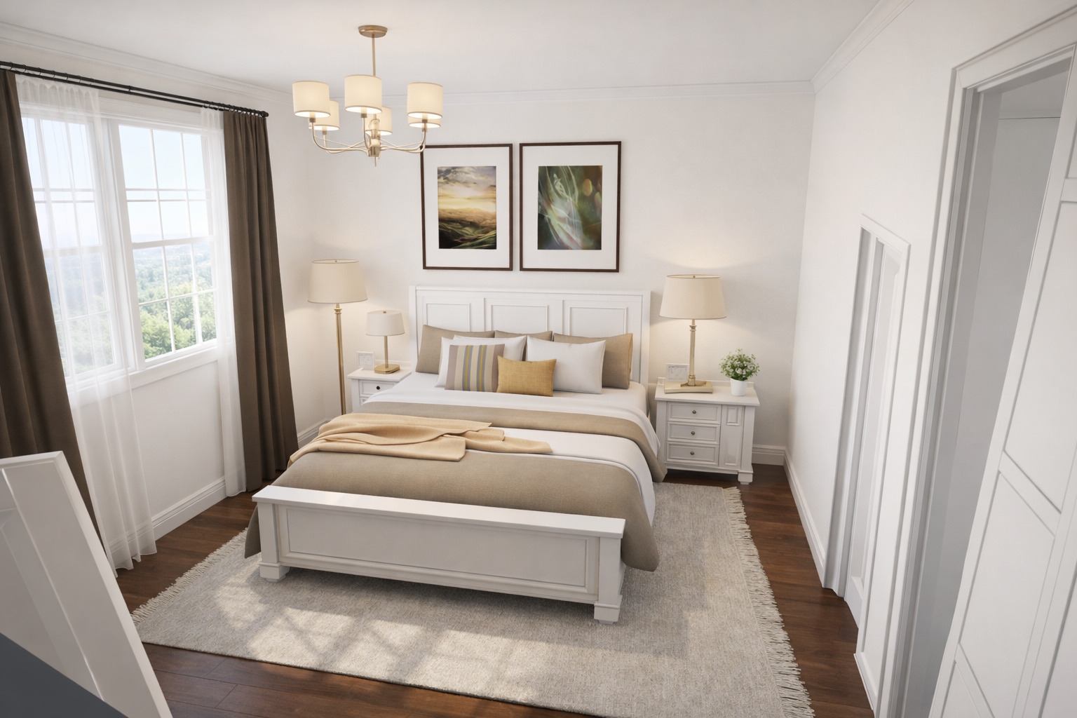 Visualization gallery - Boho Loft House Blueprint — 2 Beds, 1.5 Baths, 1,098 sq ft (102 m²), Bright Open Living