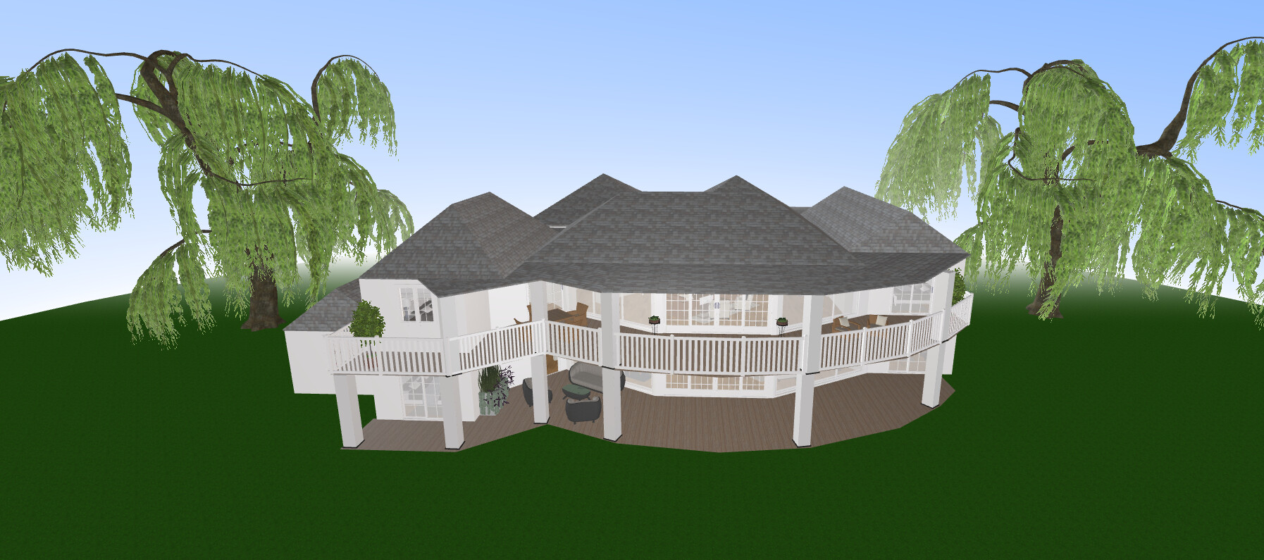 Visualization gallery - Luxury Six Bedroom Estate House Plan — 602 m² (6,488 sq ft), Home Theater, 3-Car Garage