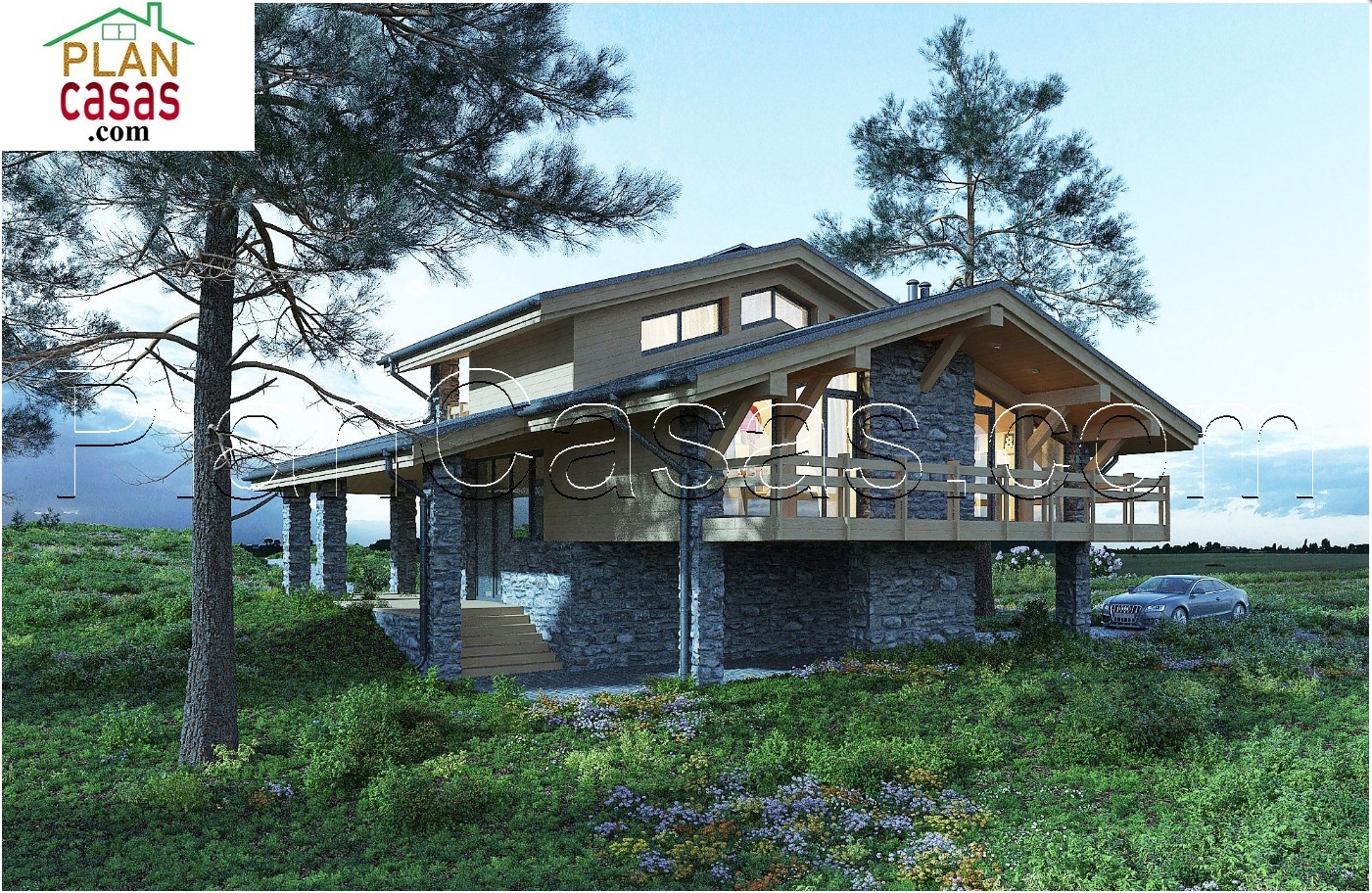 Two story house house plan