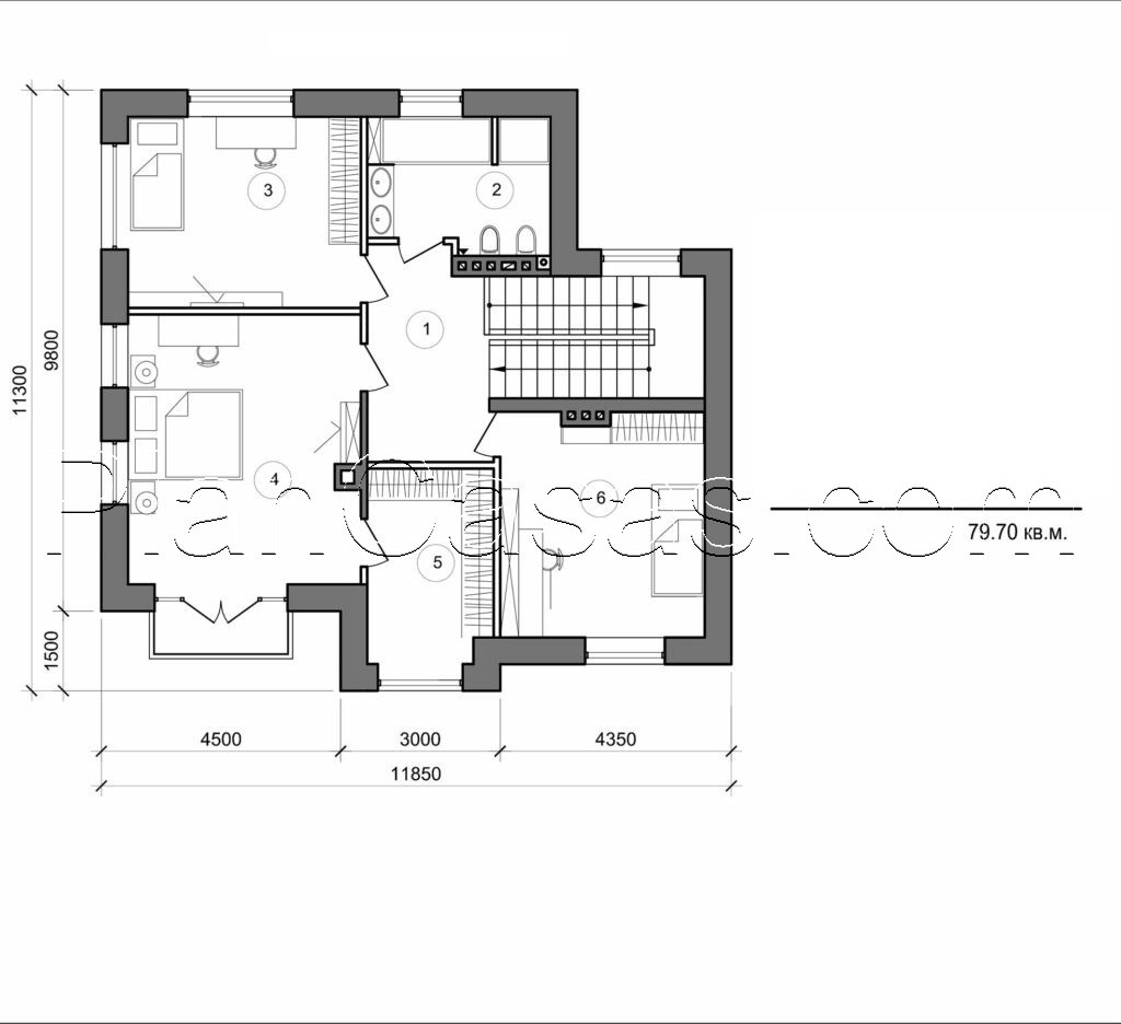 Visualization gallery - Two storey cottage