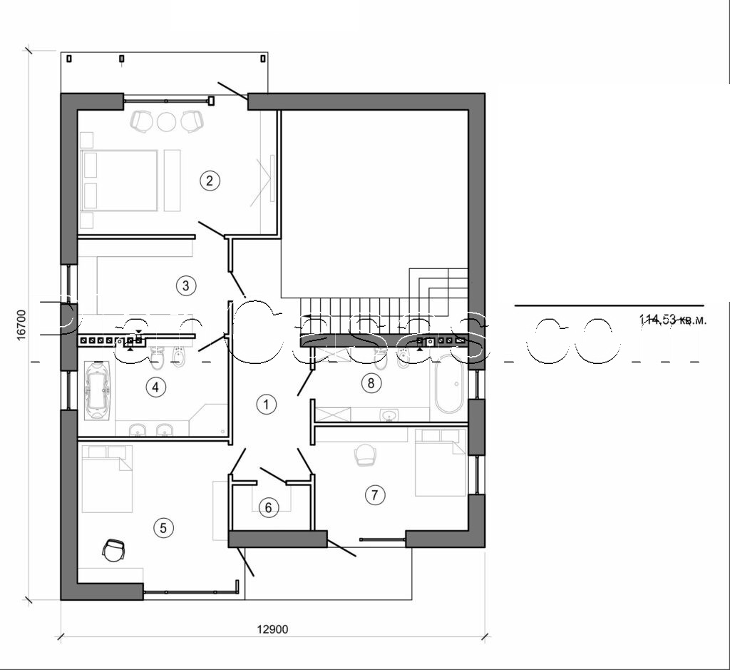 Visualization gallery - Two storey cottage