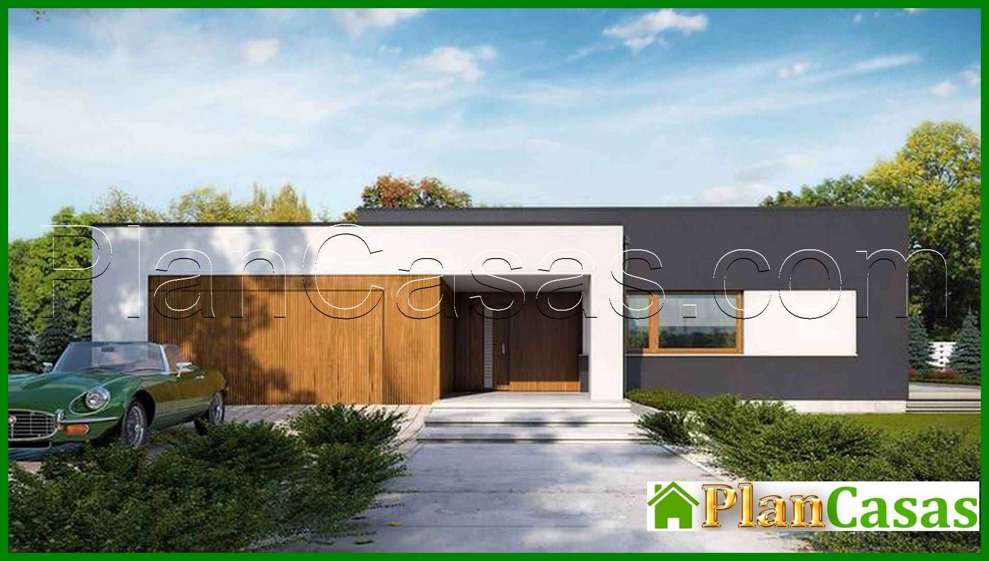 Elegant one-story modern house house plan