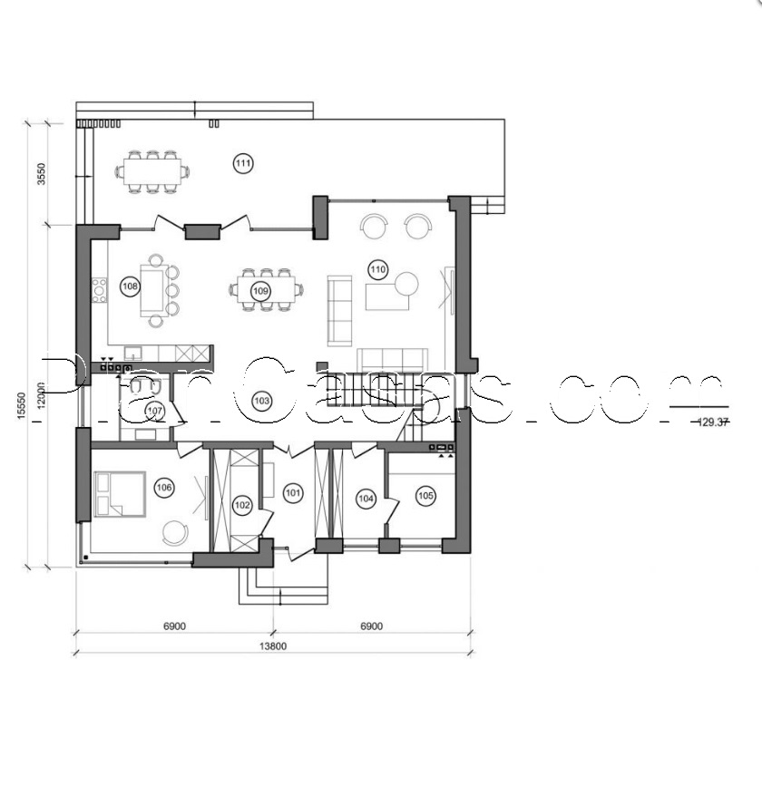 Visualization gallery - Two storey mansion