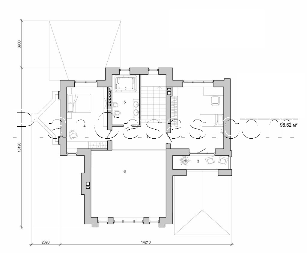 Visualization gallery - Two storey cottage