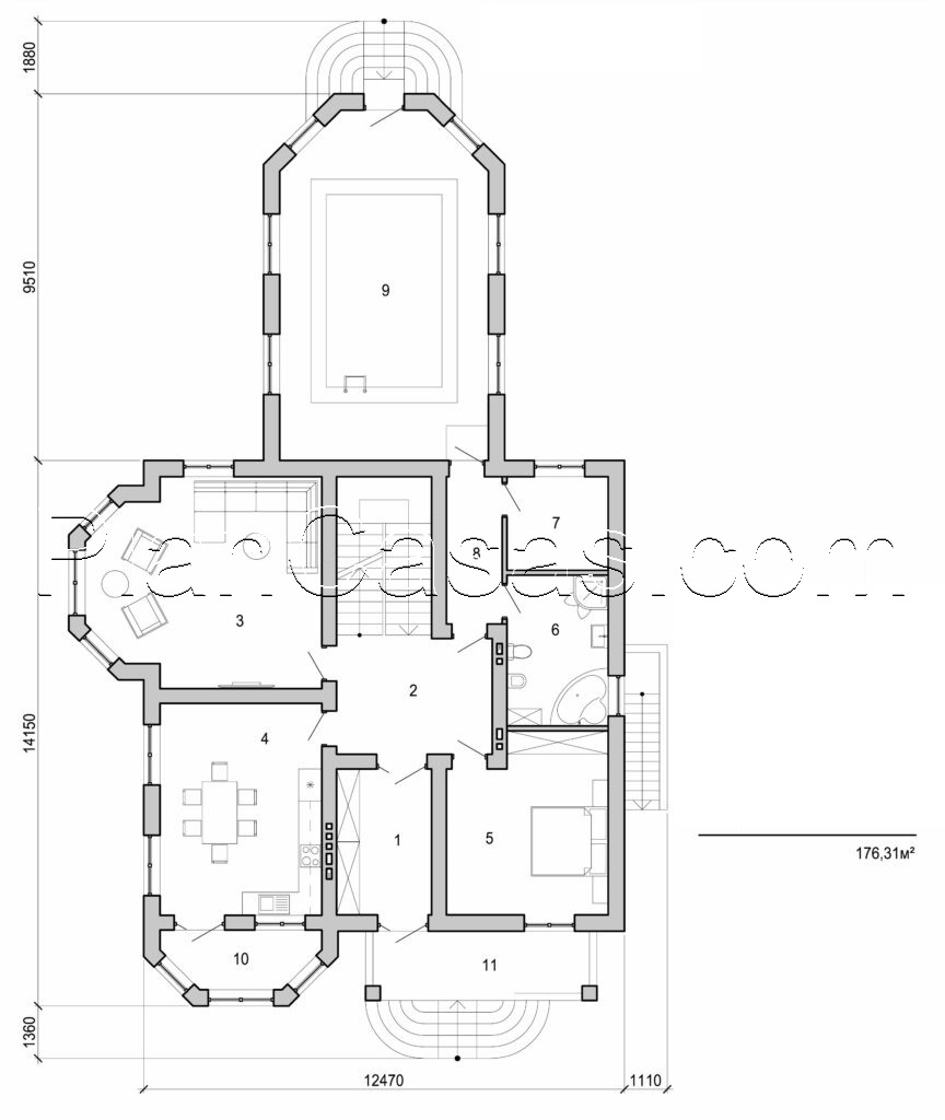 Visualization gallery - Two storey house