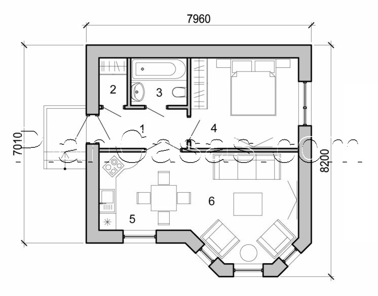 Visualization gallery - Small 1 storey home