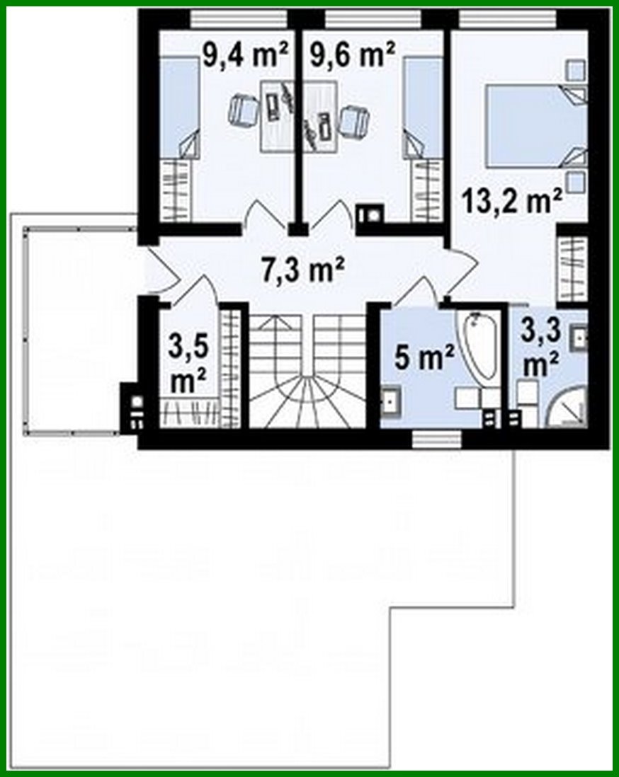 Visualization gallery - Modern compact two-story mansion of 150 m2