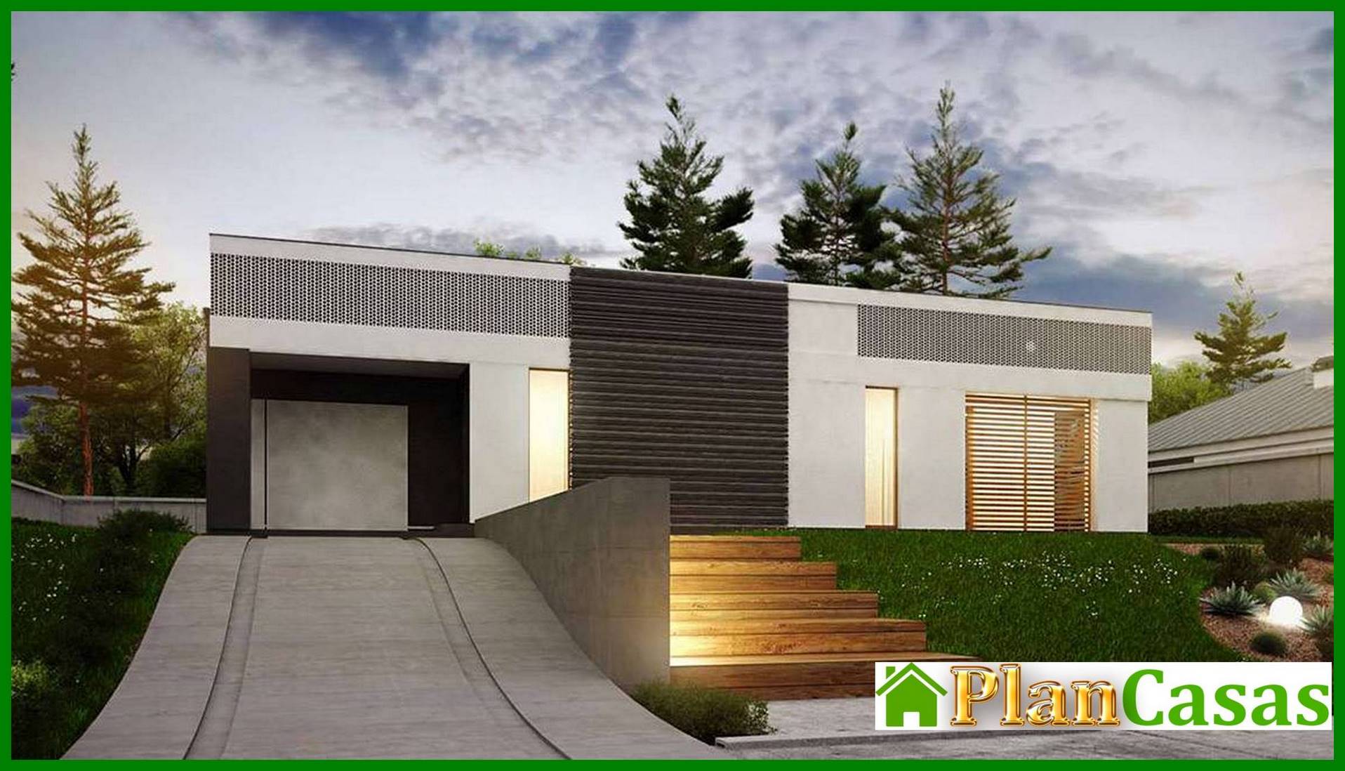 Visualization gallery - Modern house with a comfortable patio