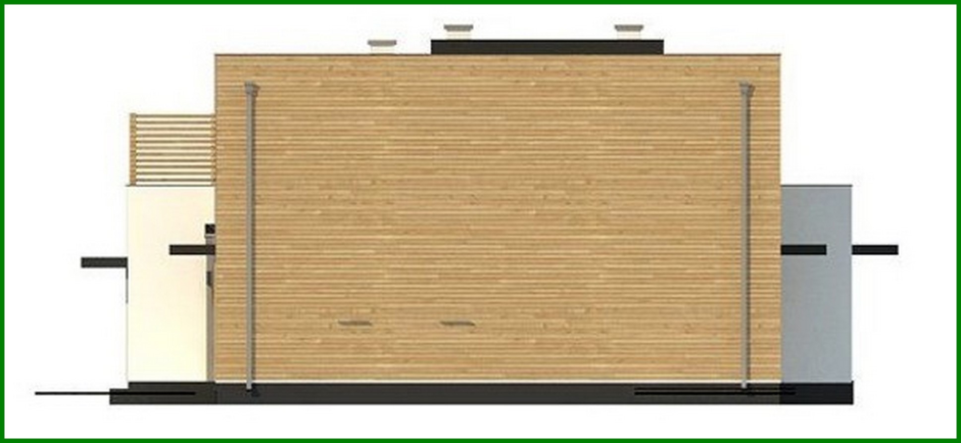 Visualization gallery - Project of a modern mansion with two kitchens