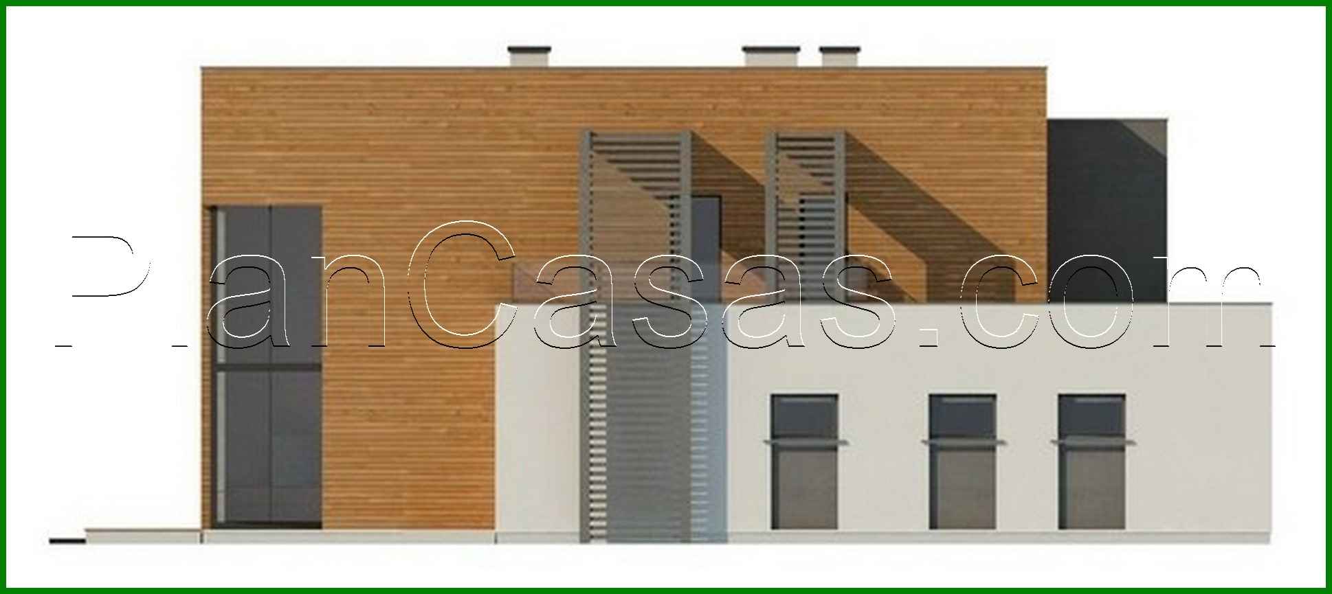 Visualization gallery - The project of a chic modern two-story mansion with a second light