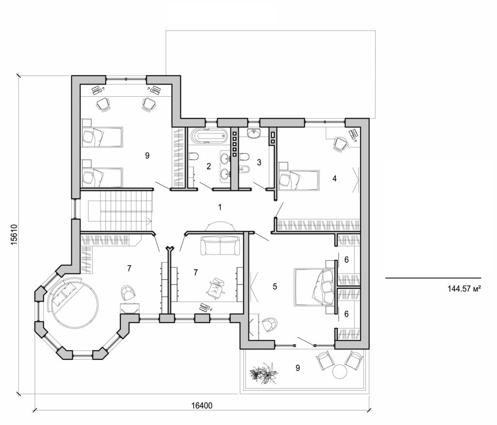 Visualization gallery - Two storey mansion