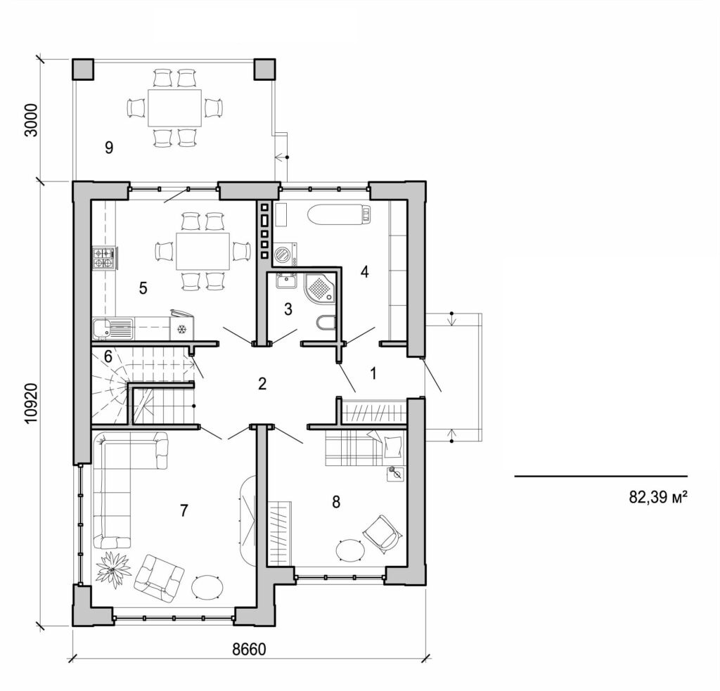 Visualization gallery - Two storey cottage