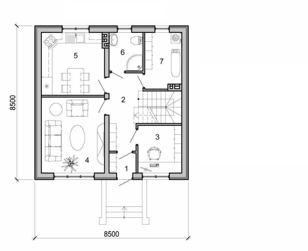 Visualization gallery - One storey house