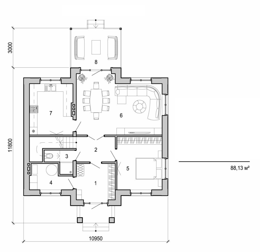 Visualization gallery - Two storey house