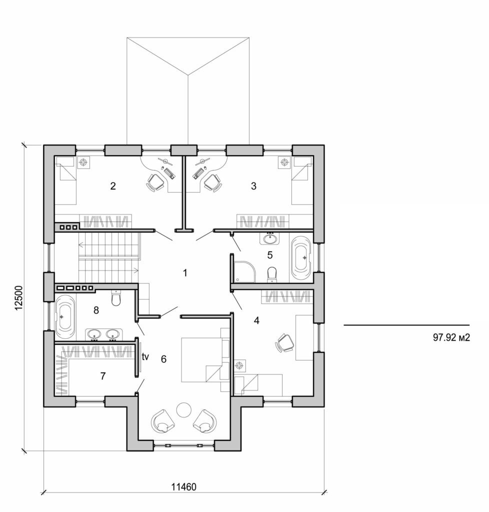 Visualization gallery - Two storey house