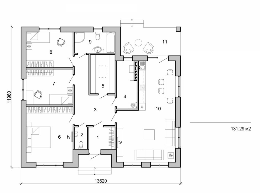 Visualization gallery - One storey house