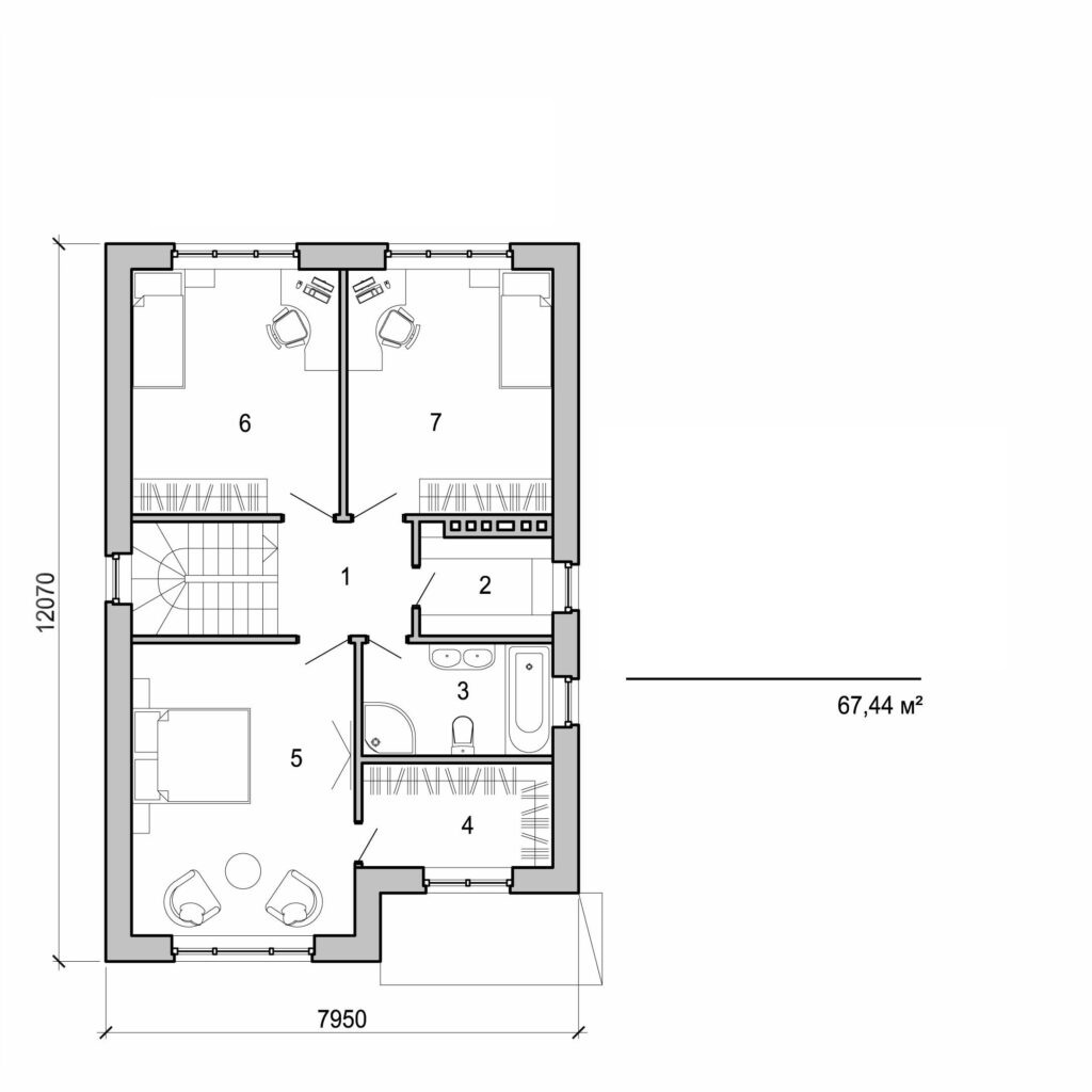 Visualization gallery - Two storey house