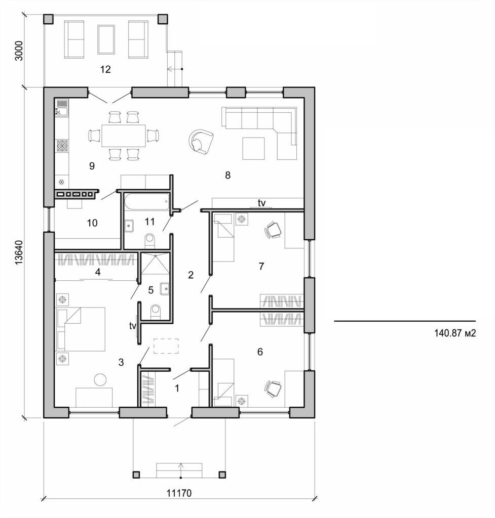 Visualization gallery - One storey house