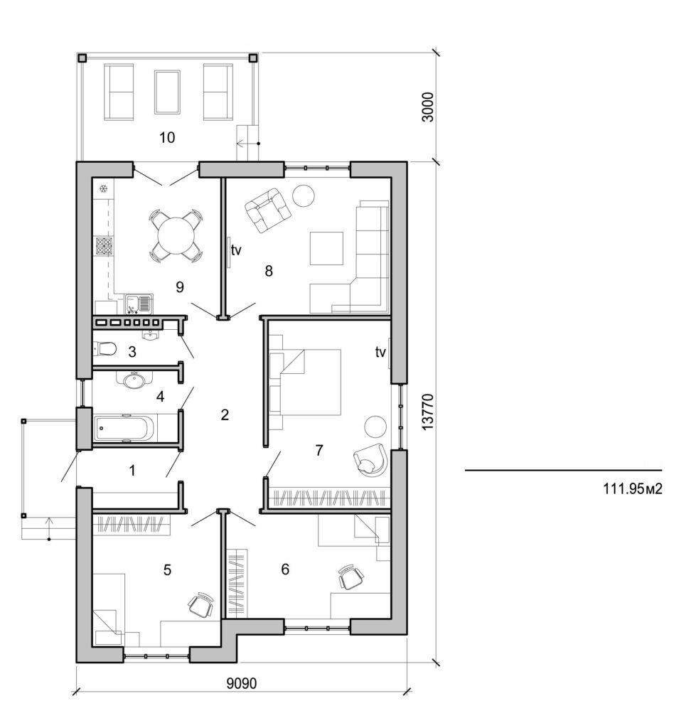 Visualization gallery - One storey house