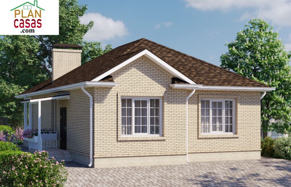 One storey house house plan