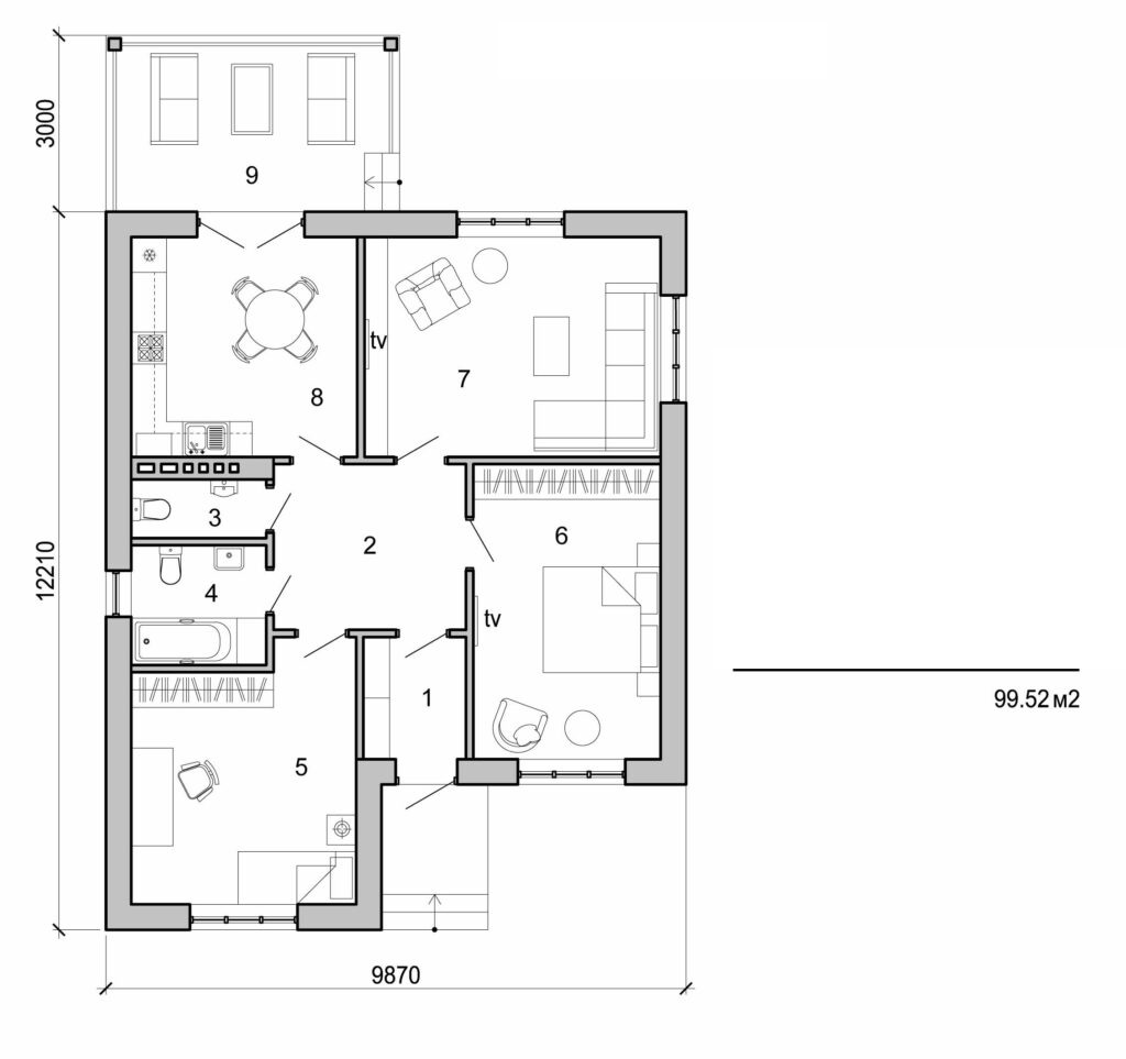 Visualization gallery - One storey house