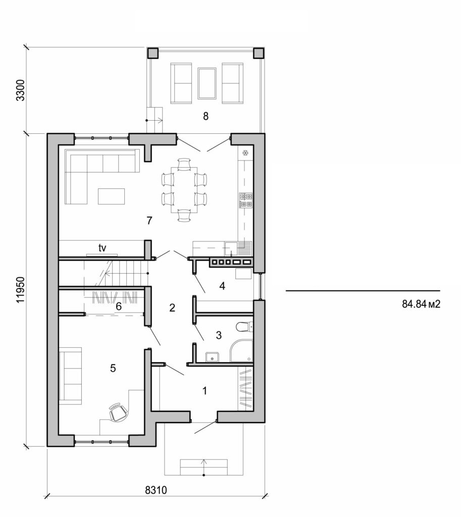 Visualization gallery - Two storey cottage