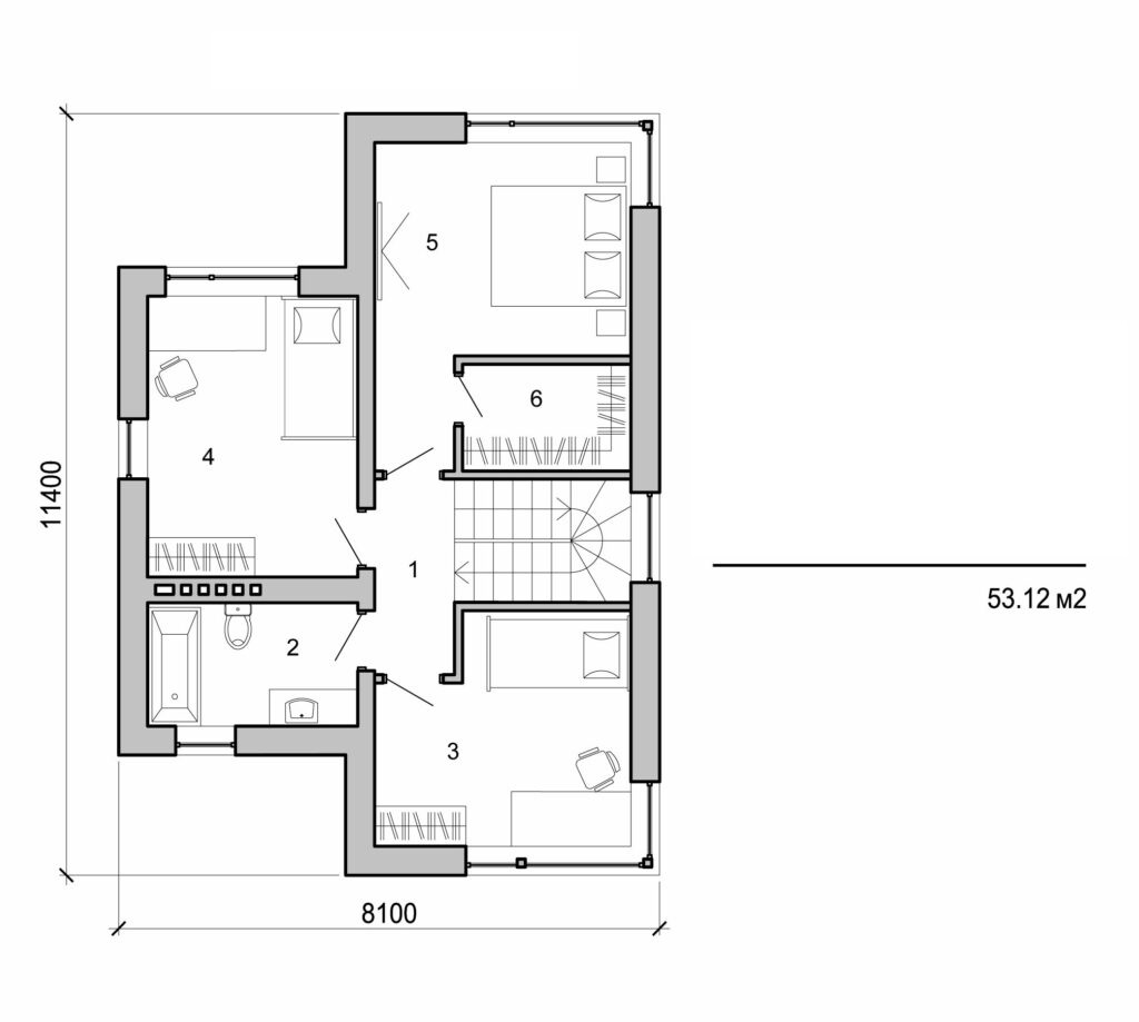 Visualization gallery - Two storey cottage