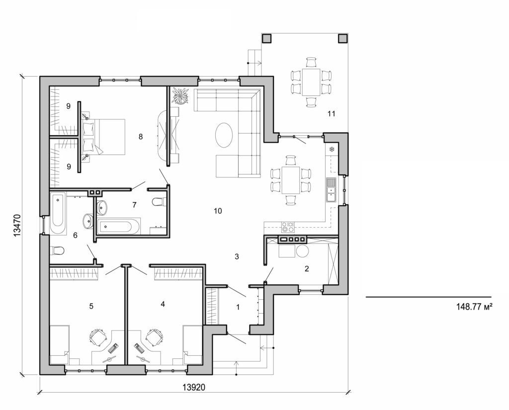 Visualization gallery - One storey cottage