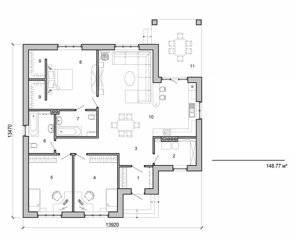 Visualization gallery - One storey cottage