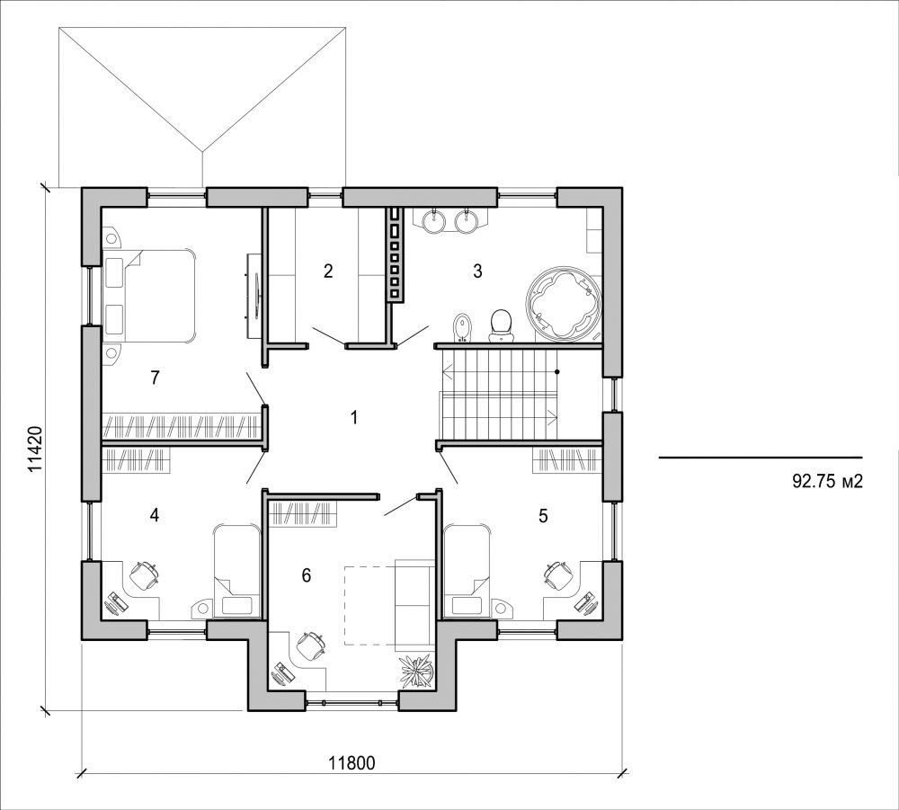 Visualization gallery - Two storey house