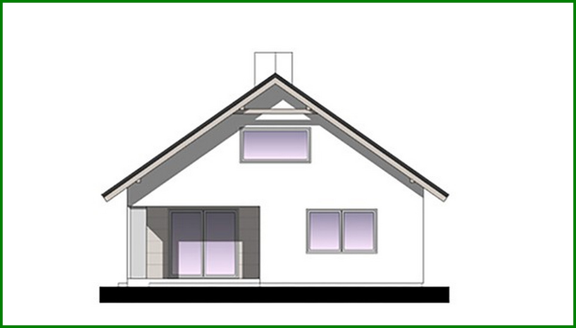 Visualization gallery - One-story apartment building with attic and terrace