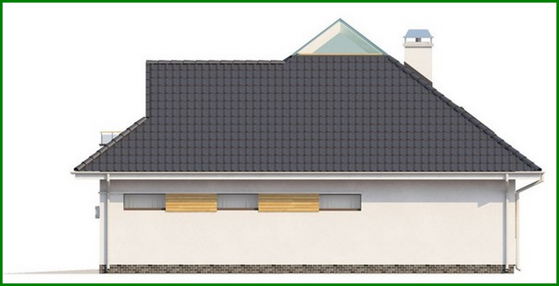 Visualization gallery - Cottage project with side terrace