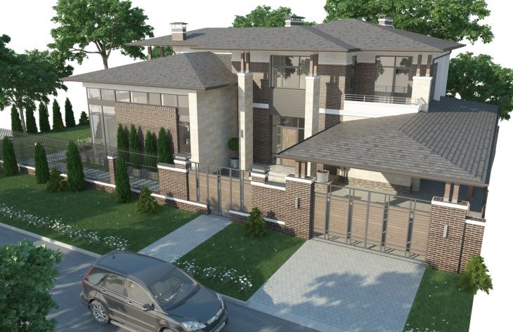 Visualization gallery - Two storey mansion