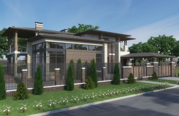 Visualization gallery - Two storey mansion