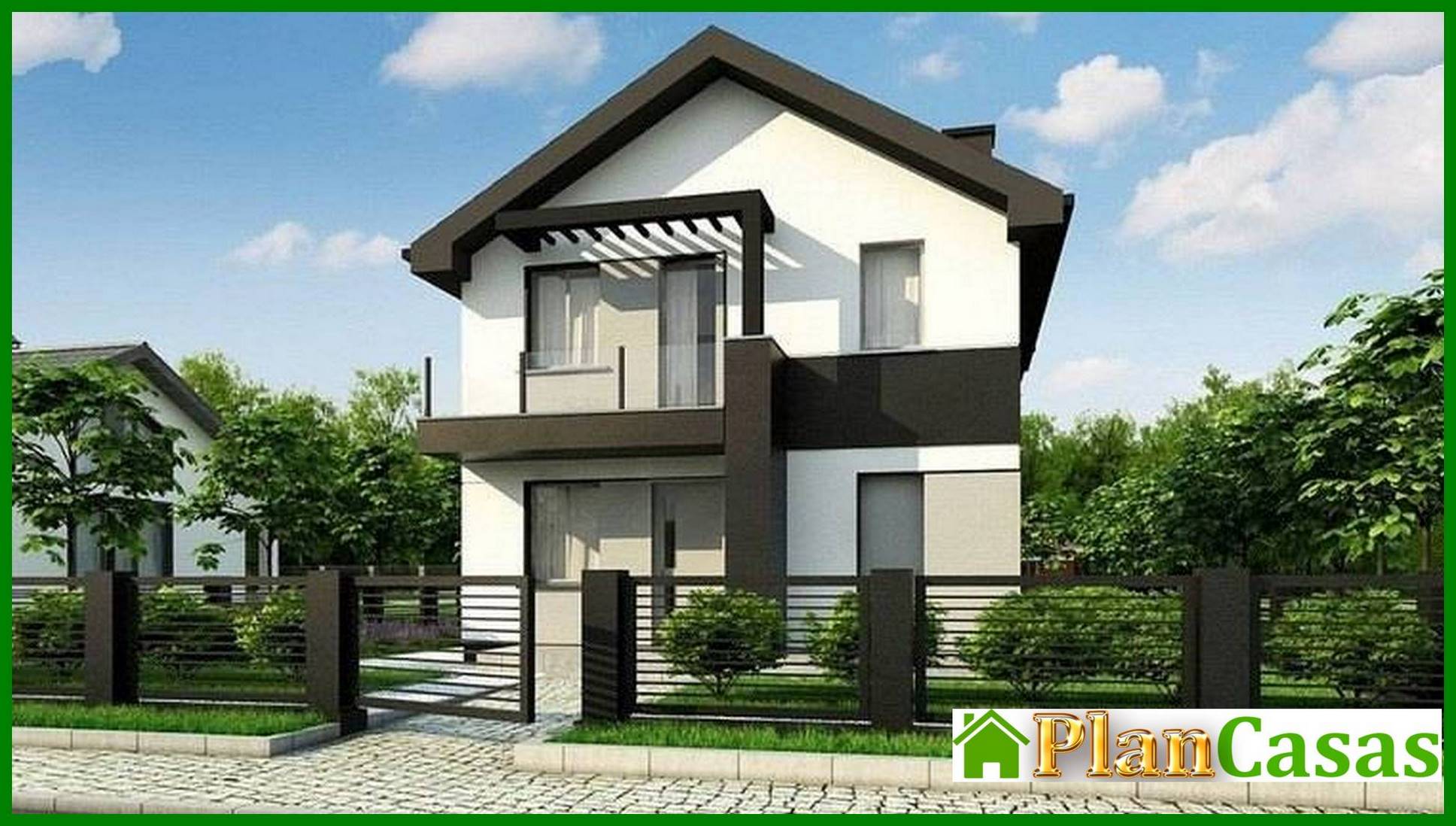 Compact two-story house 8 x 11 house plan