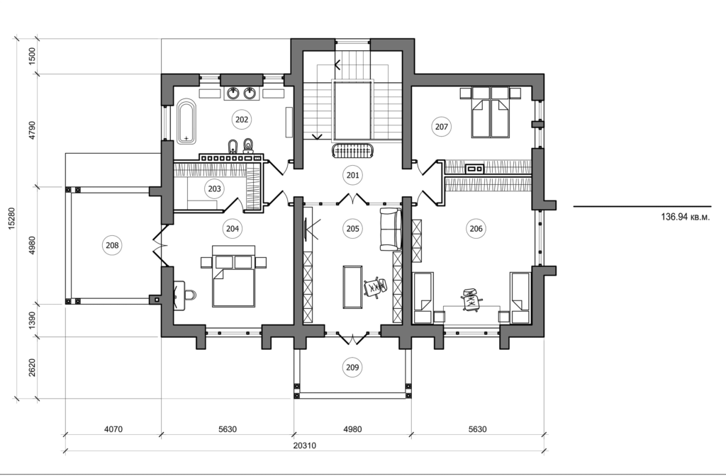 Visualization gallery - Two storey house