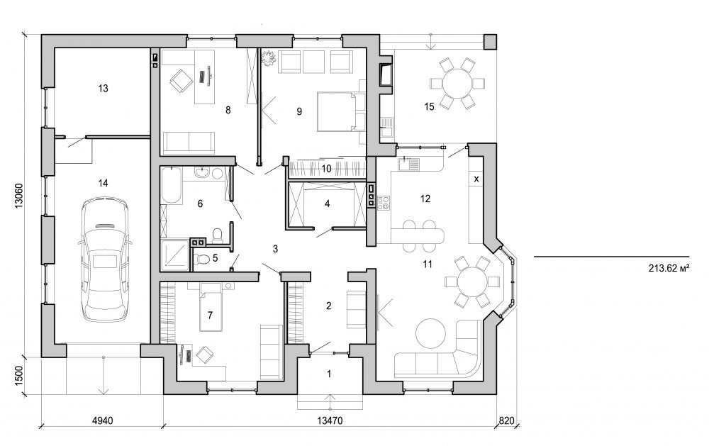 Visualization gallery - One storey house