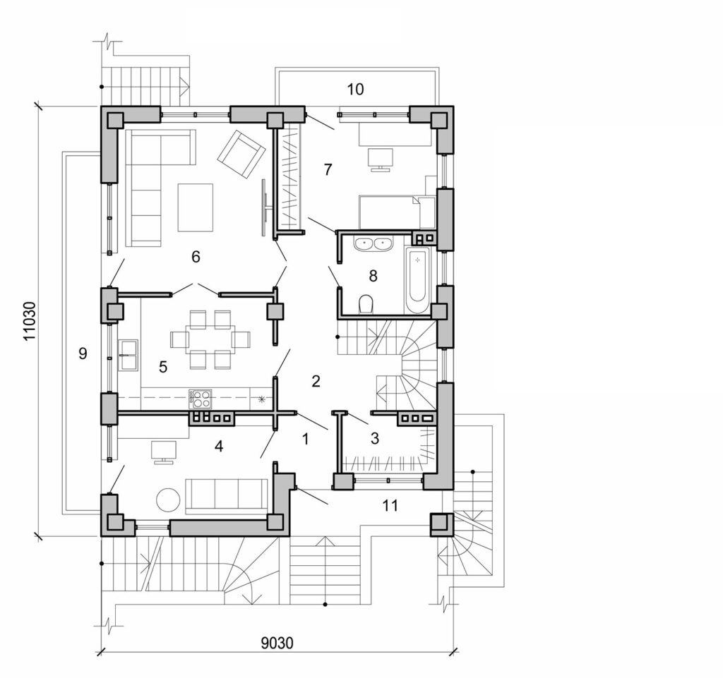 Visualization gallery - Three Storey House