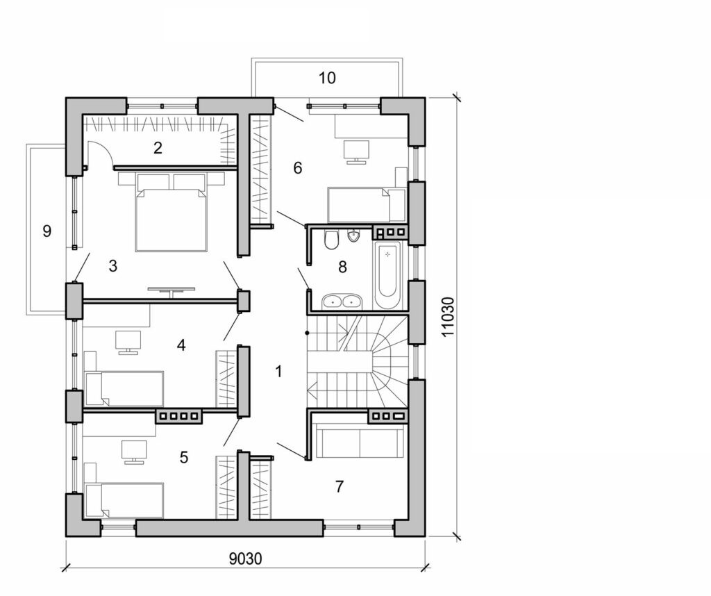 Visualization gallery - Three Storey House