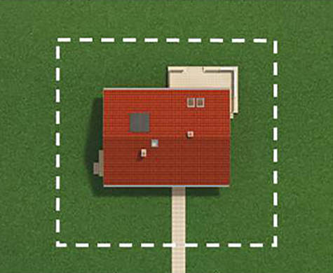 Visualization gallery - The project of a European cottage with shutters