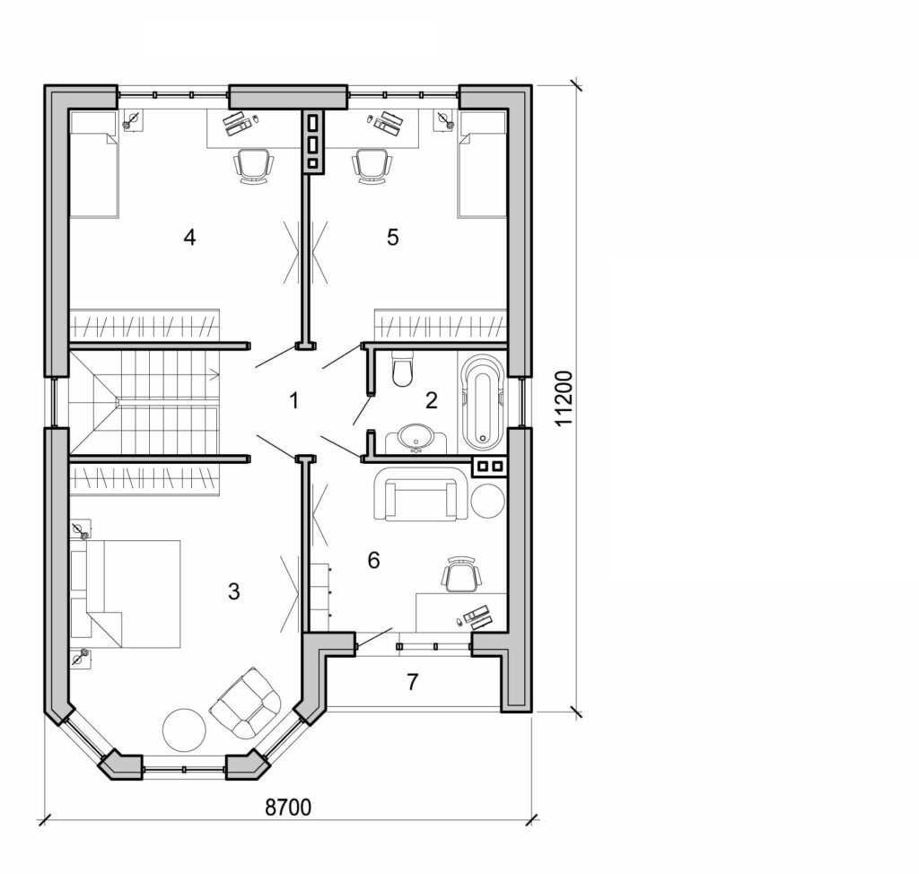 Visualization gallery - Two storey house