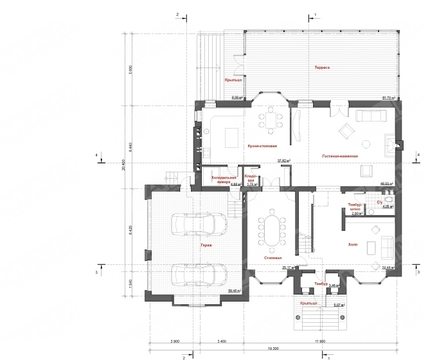 Visualization gallery - The project of a huge chic mansion